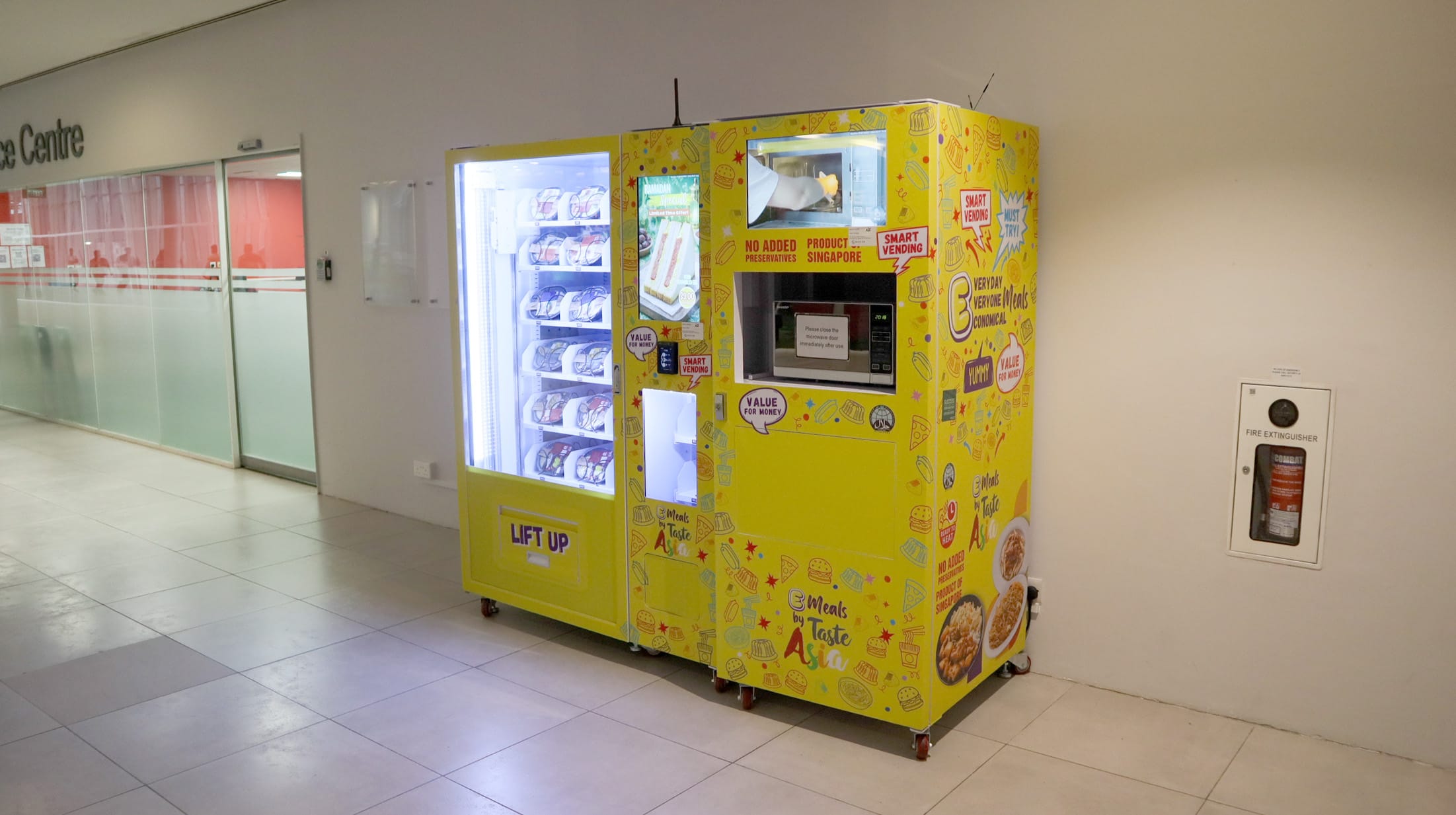 vending machines outside RP Resource Centre (RPRC)